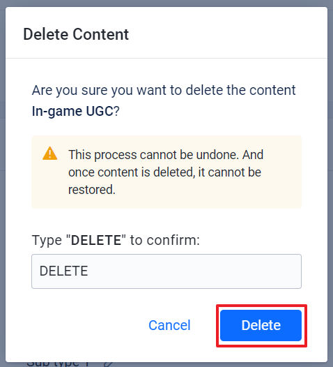 UGC Delete Content 04