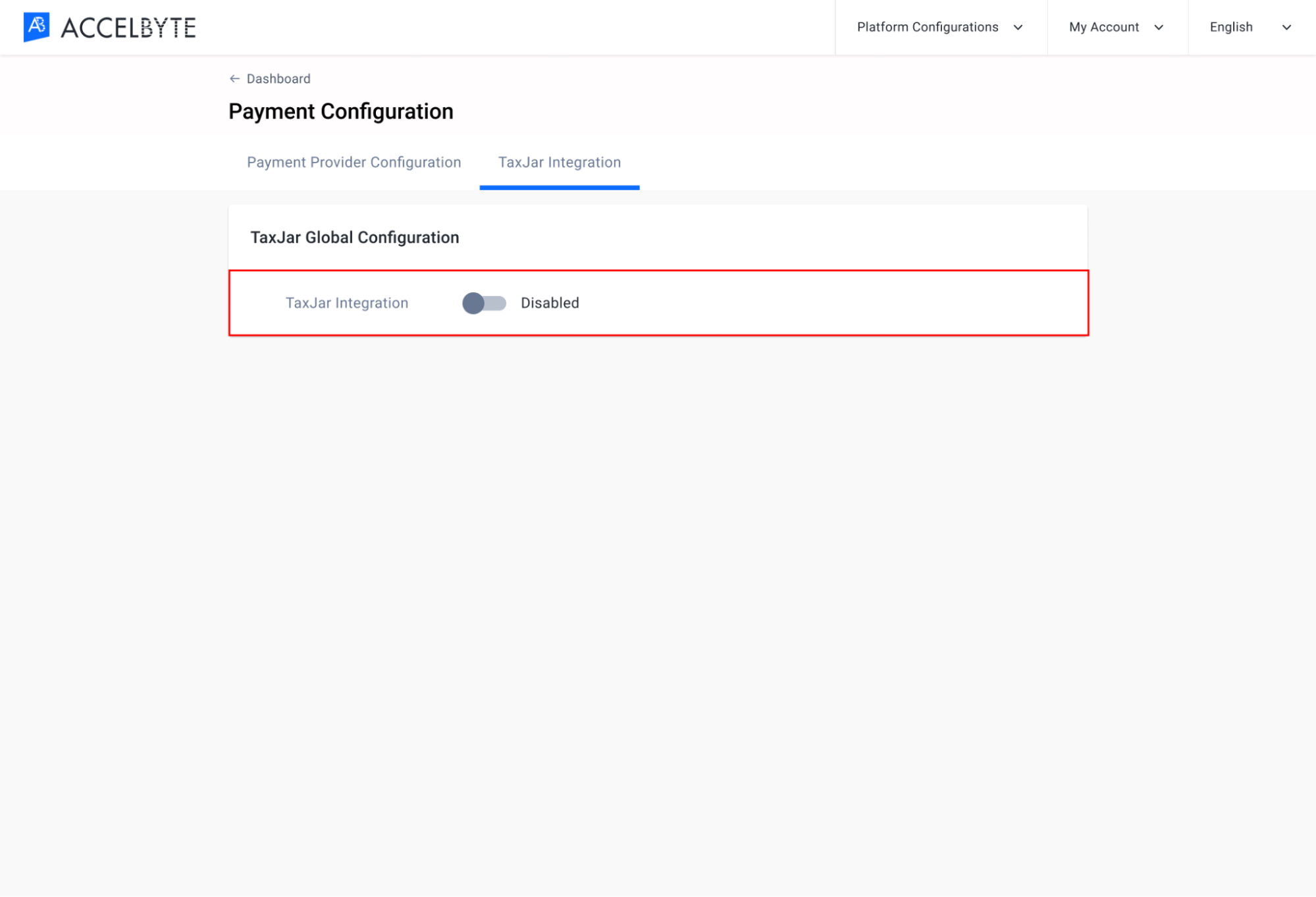 enable TaxJar integration