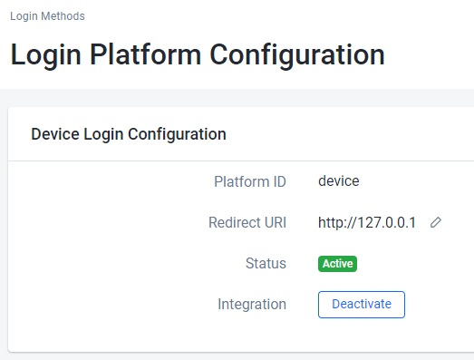 Configuration settings