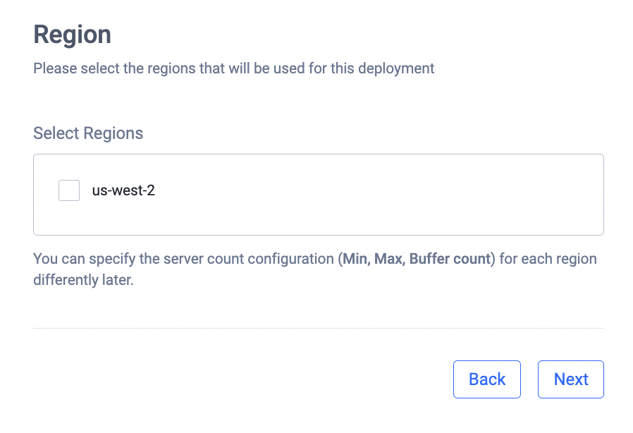 deployment region