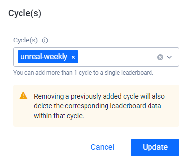 Adding leaderboard cycle