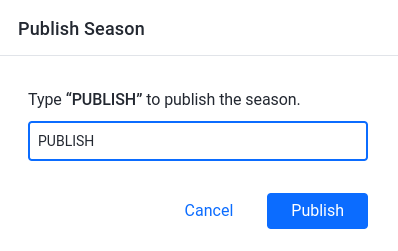 publish a season