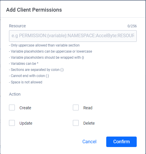 Add Permission Details