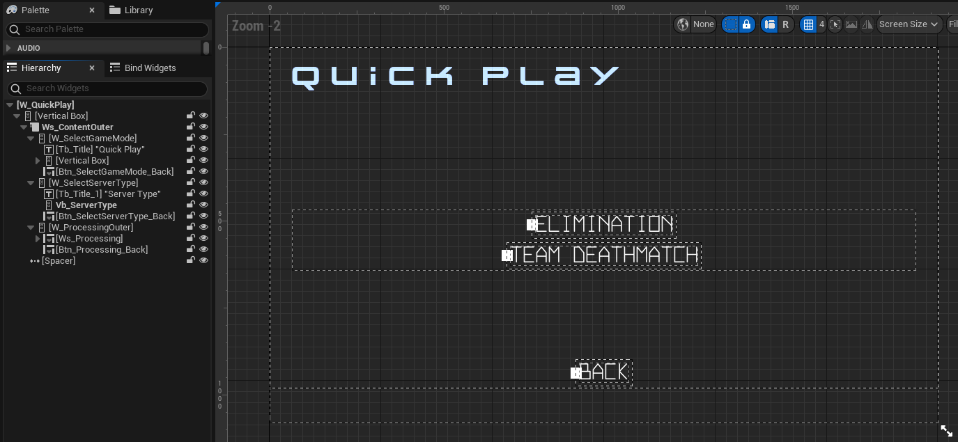 Preview of Quick Play widget&#39;s Select Game Mode state