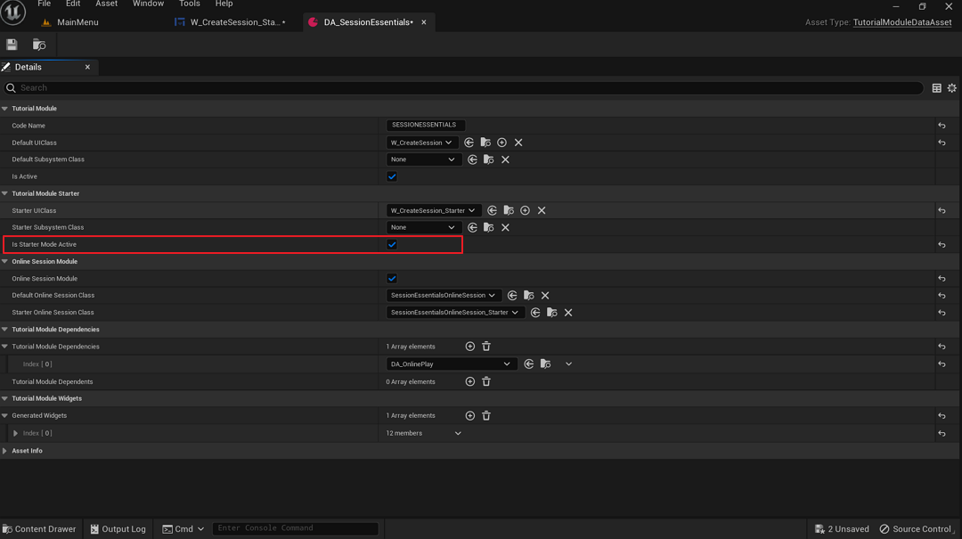 Data Asset changes preview