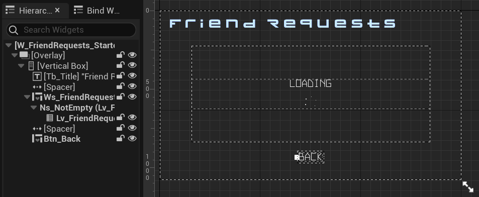 Received friend requests widget